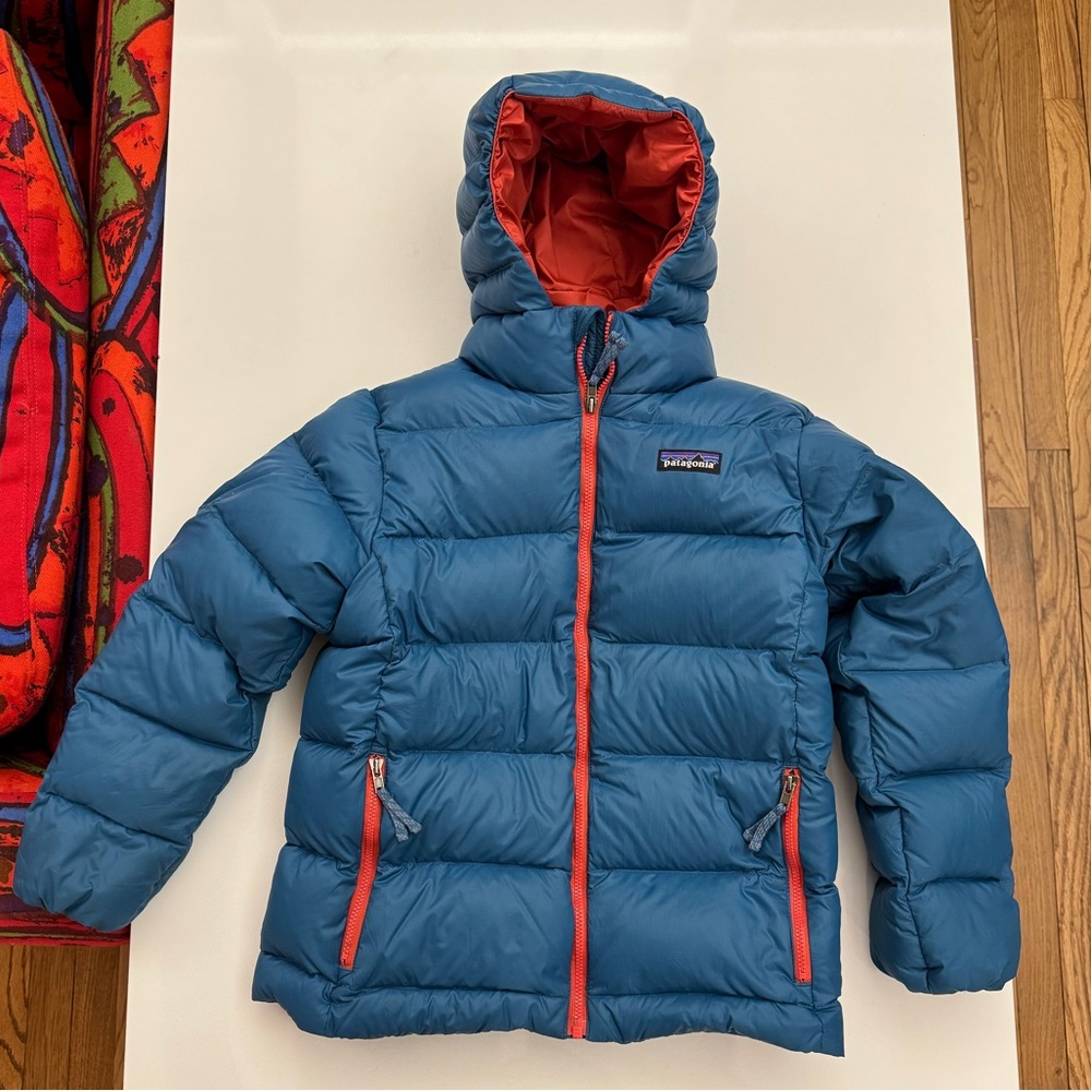 *EXCELLENT CONDITION* Patagonia Kids Puffer Jacket Hi-Loft Down Sweater Hoodie